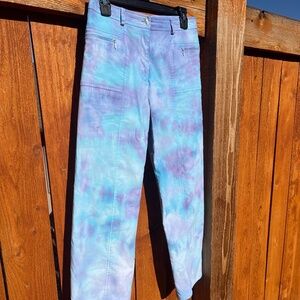 Tribal brand hand ice-dyed pants